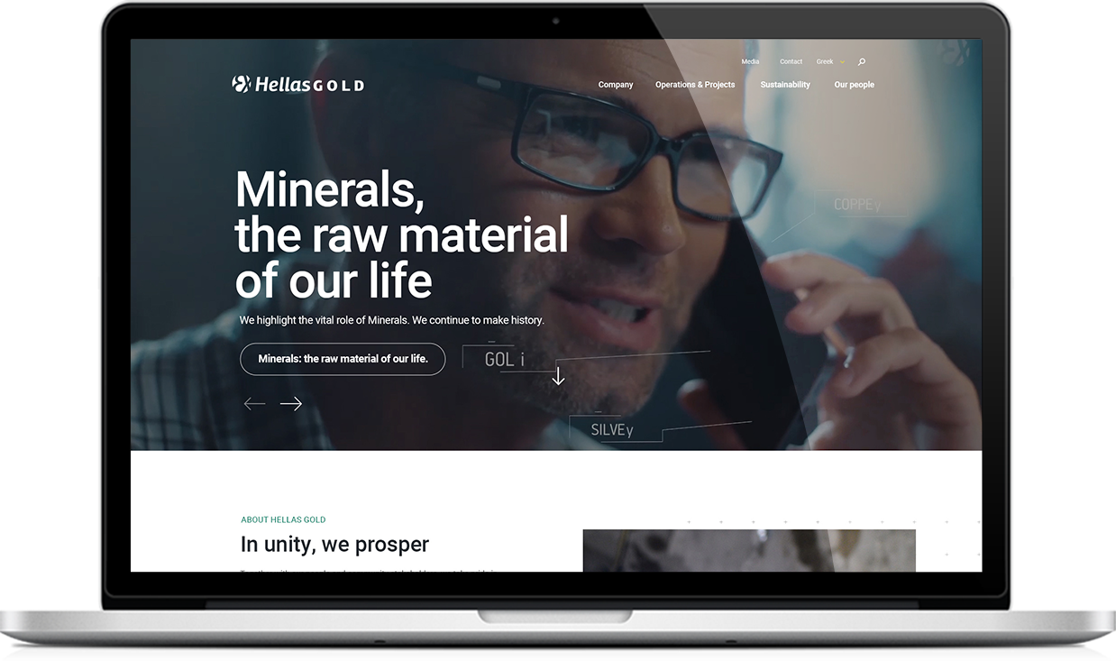 HELLAS GOLD website by Umobit Creative Agency Athens